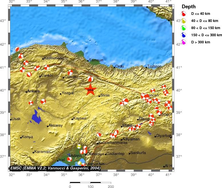 Regional moment Tensor