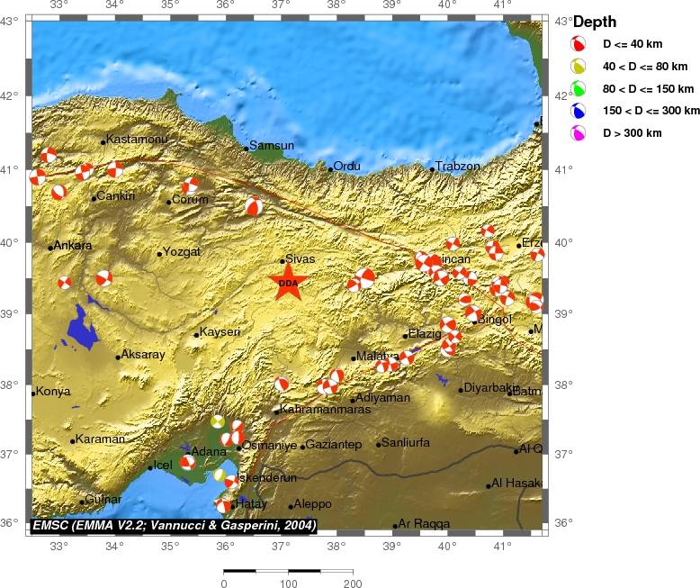 Regional moment Tensor