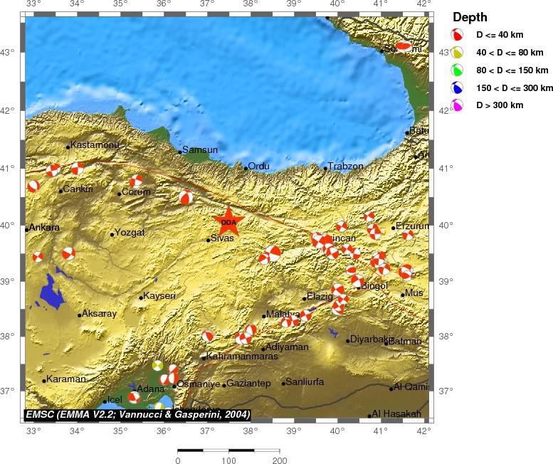Regional moment Tensor