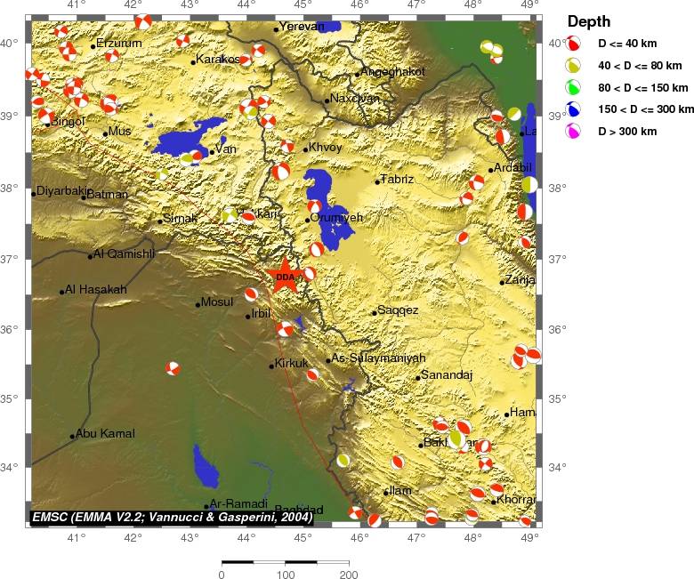 Regional moment Tensor