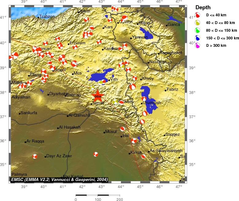 Regional moment Tensor