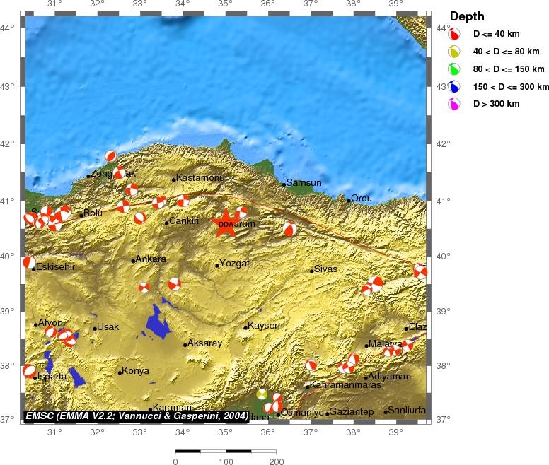 Regional moment Tensor