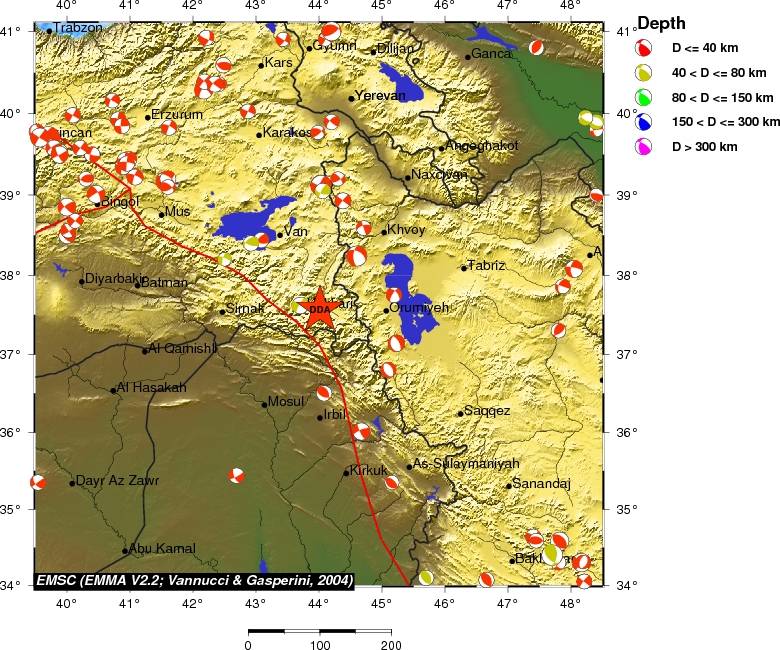 Regional moment Tensor