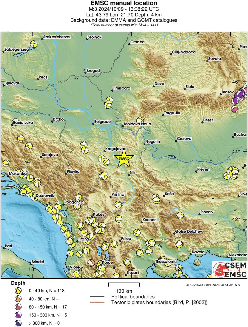 Regional moment Tensor
