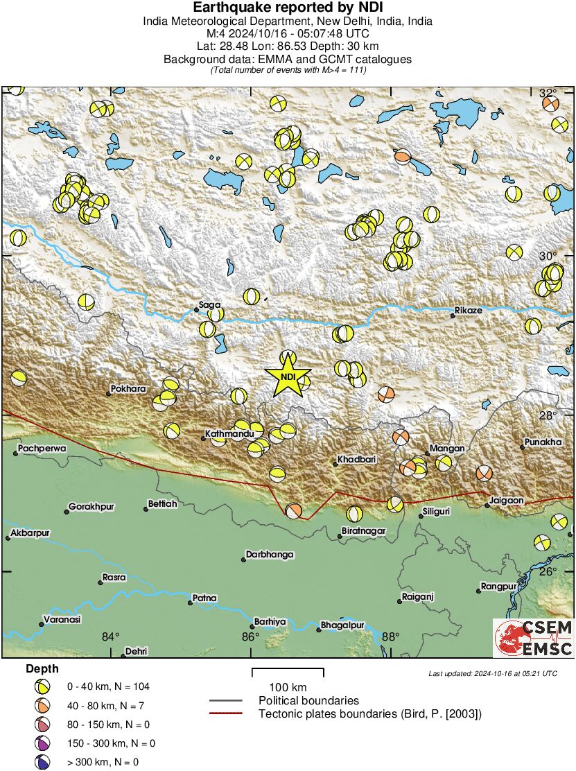 Regional moment Tensor