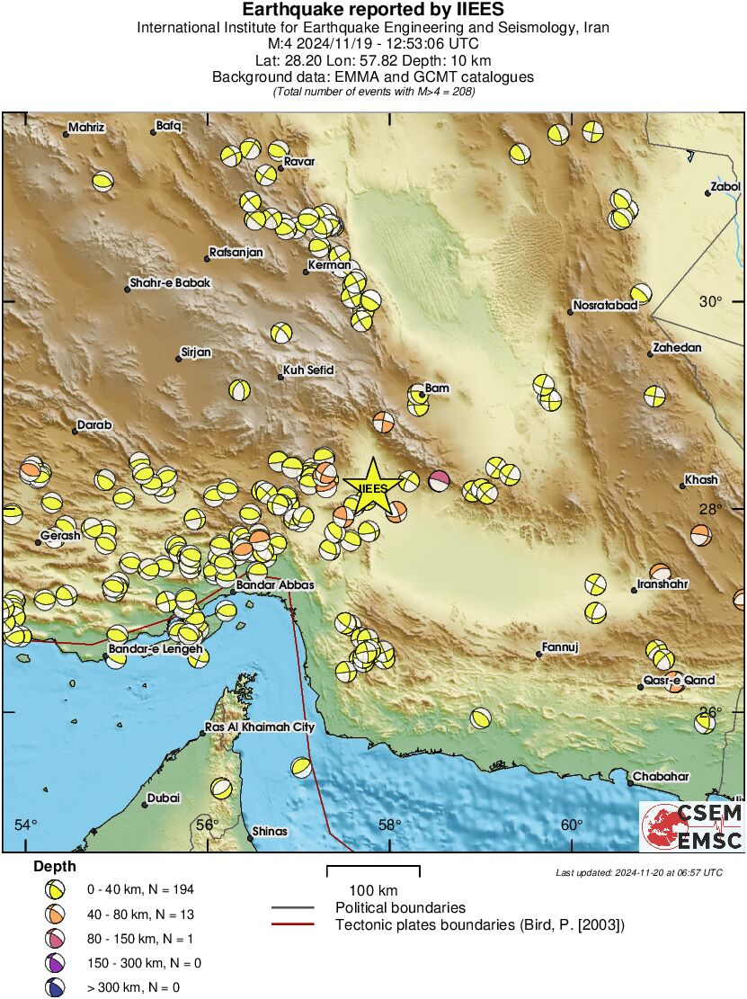 Regional moment Tensor