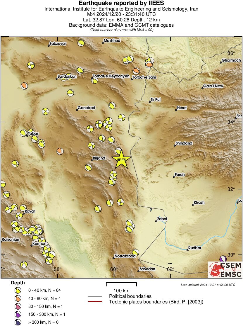 Regional moment Tensor