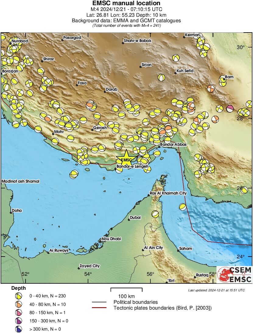 Regional moment Tensor