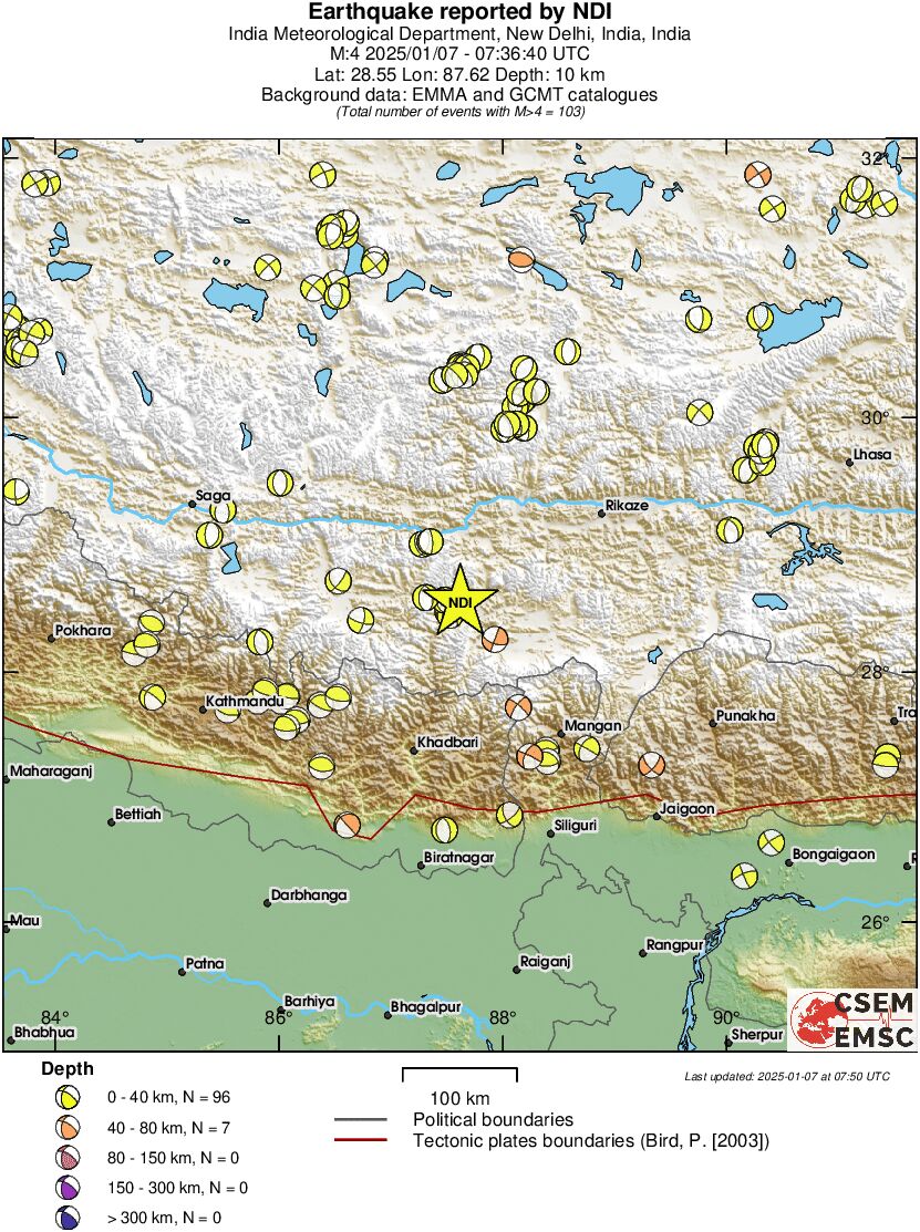 Regional moment Tensor