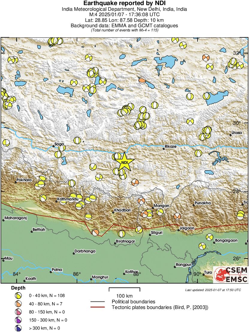 Regional moment Tensor