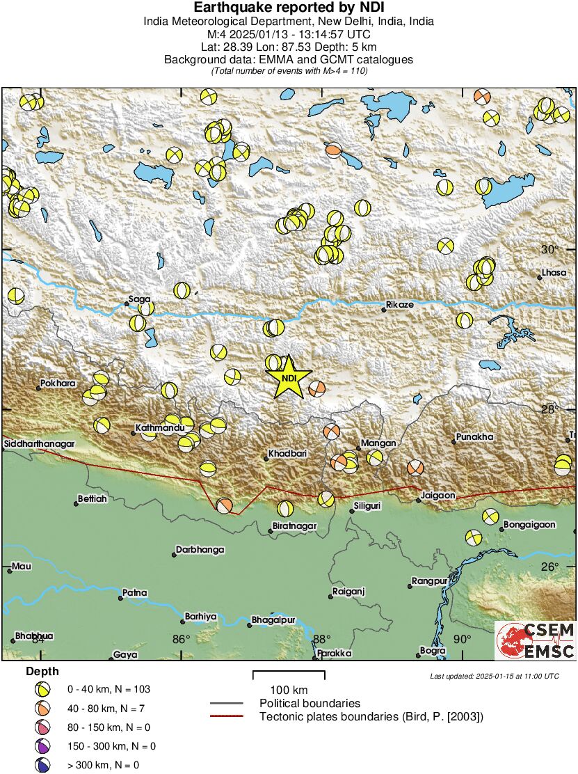 Regional moment Tensor