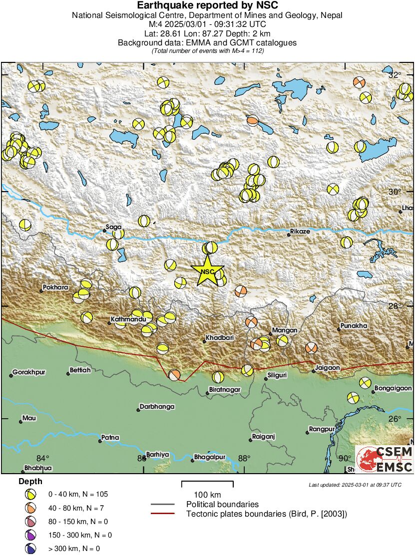 Regional moment Tensor