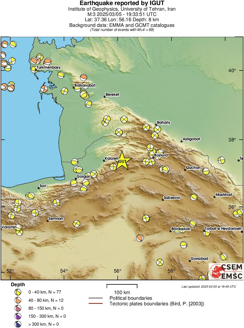 Regional moment Tensor