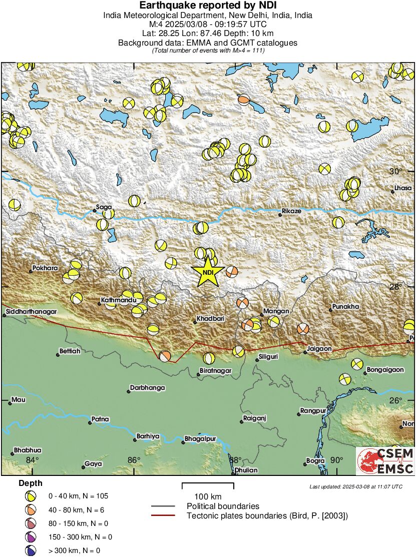 Regional moment Tensor