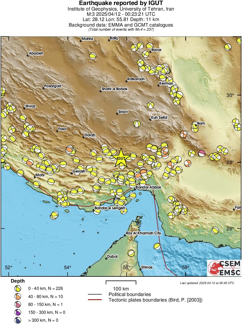 Regional moment Tensor