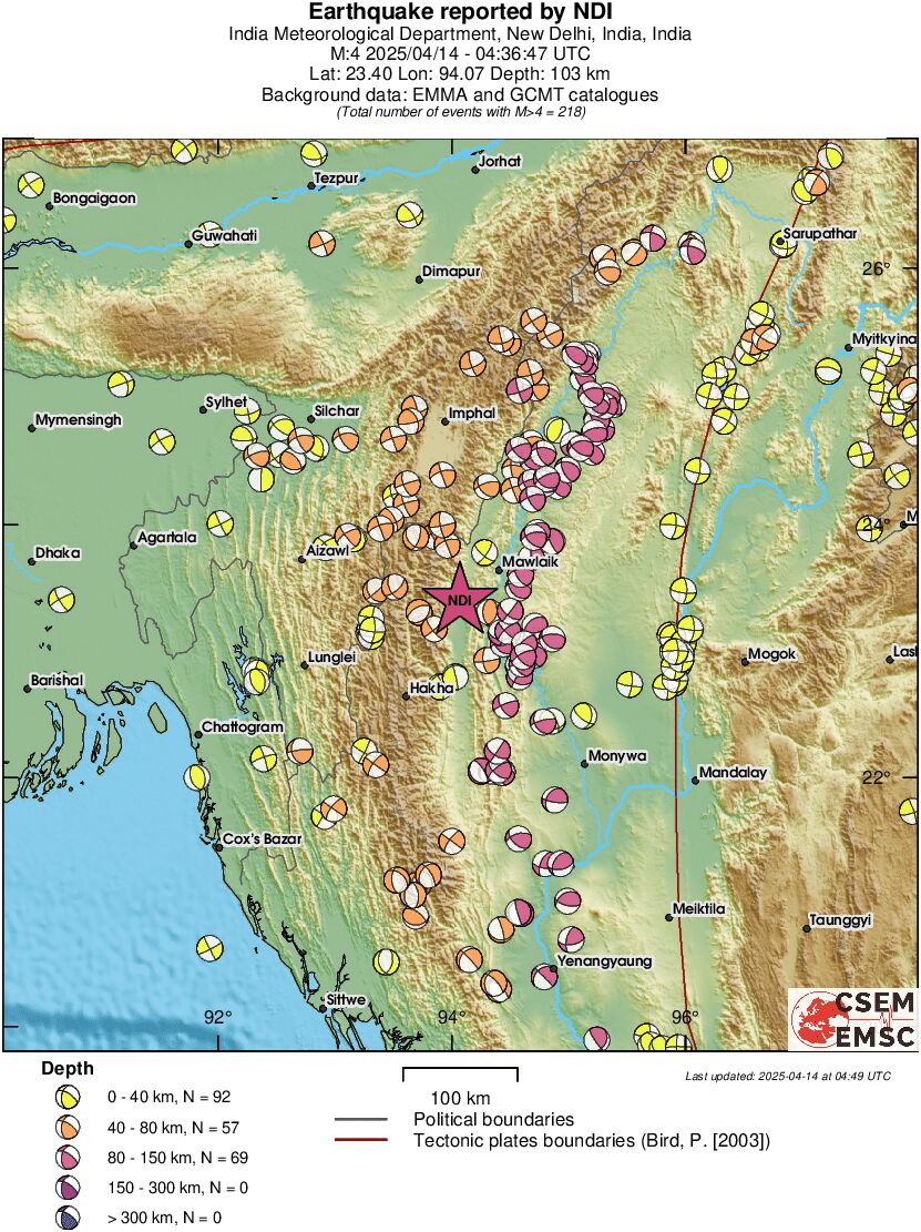 Regional moment Tensor