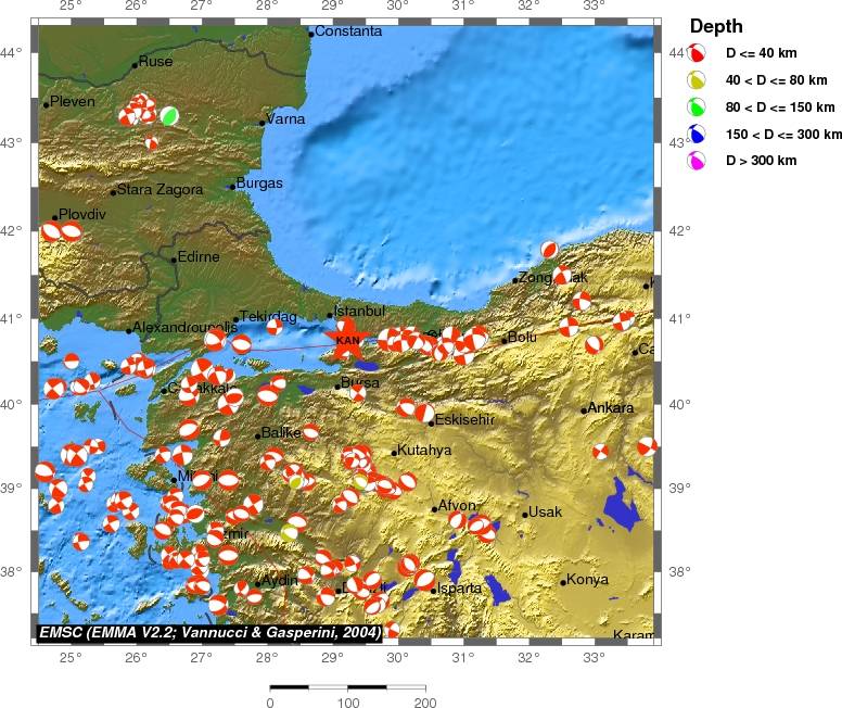 Regional moment Tensor