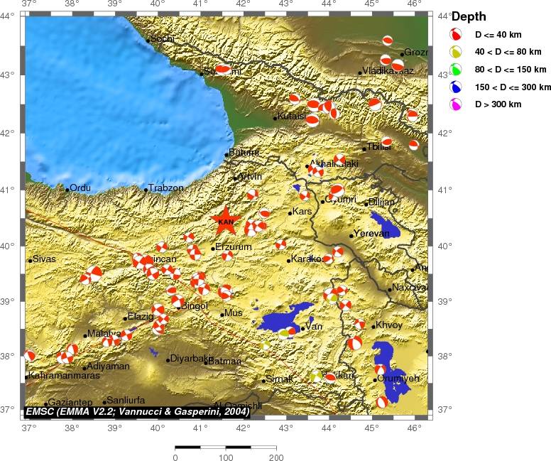 Regional moment Tensor