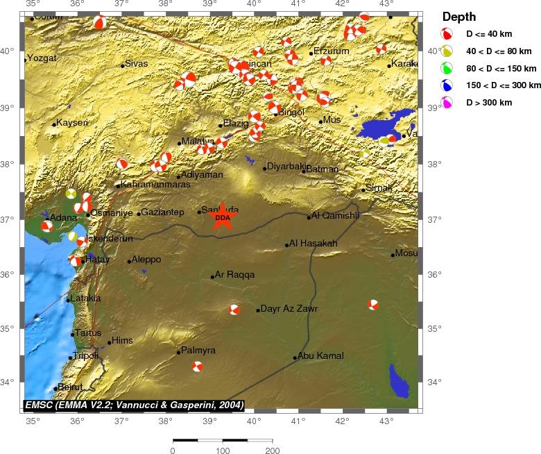 Regional moment Tensor