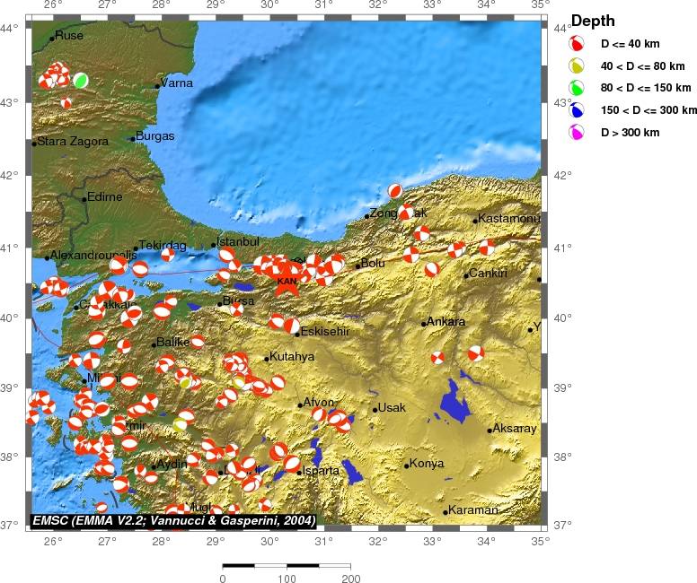 Regional moment Tensor