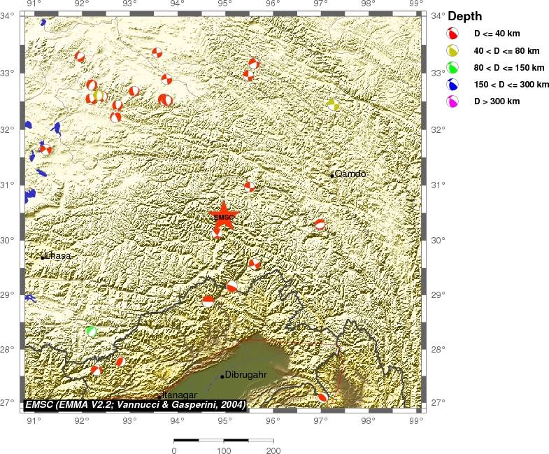 Regional moment Tensor