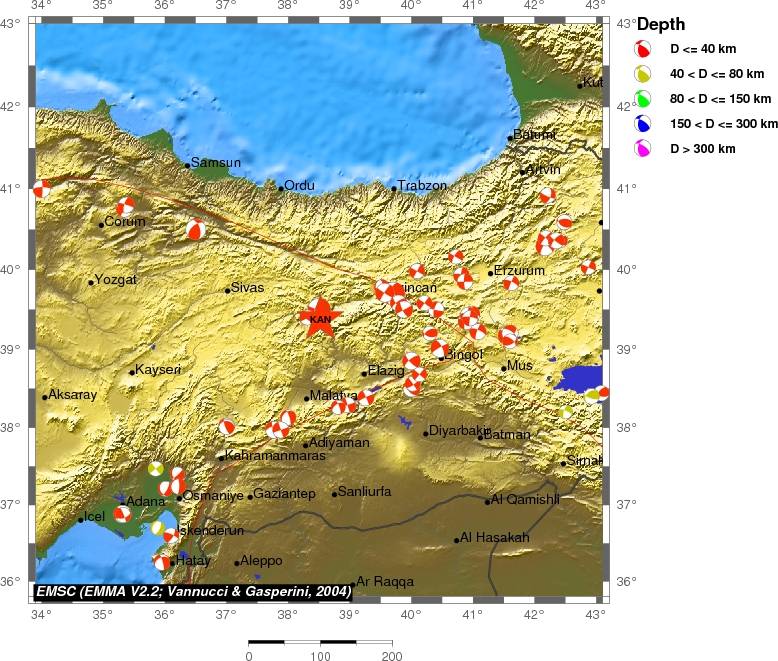 Regional moment Tensor