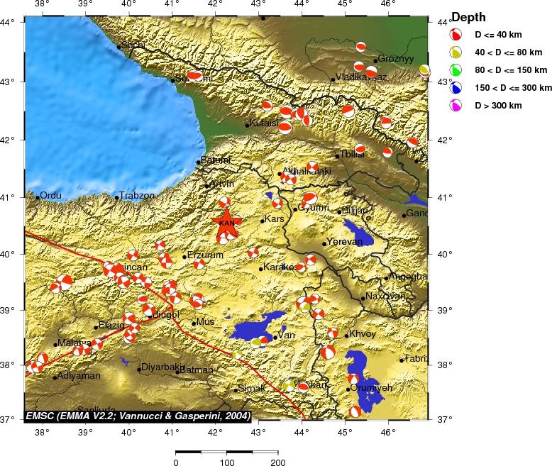 Regional moment Tensor