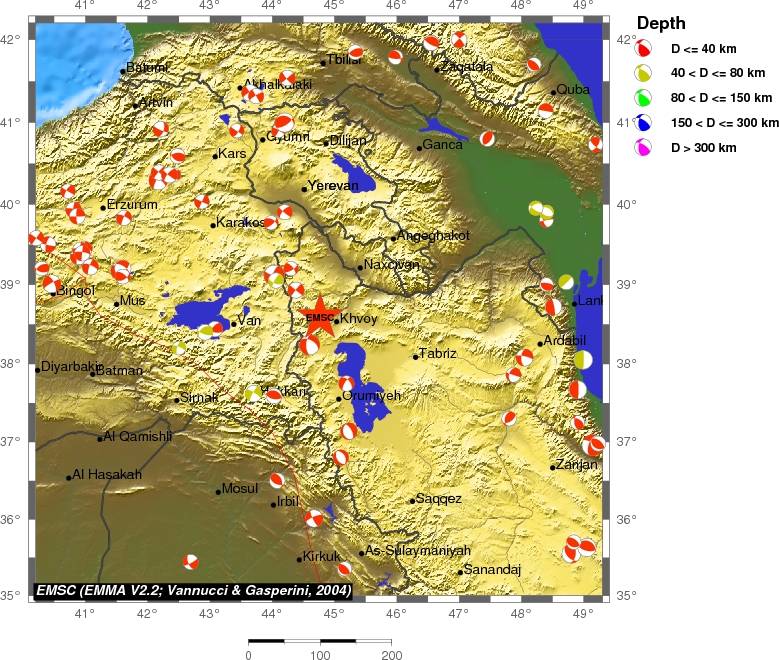 Regional moment Tensor