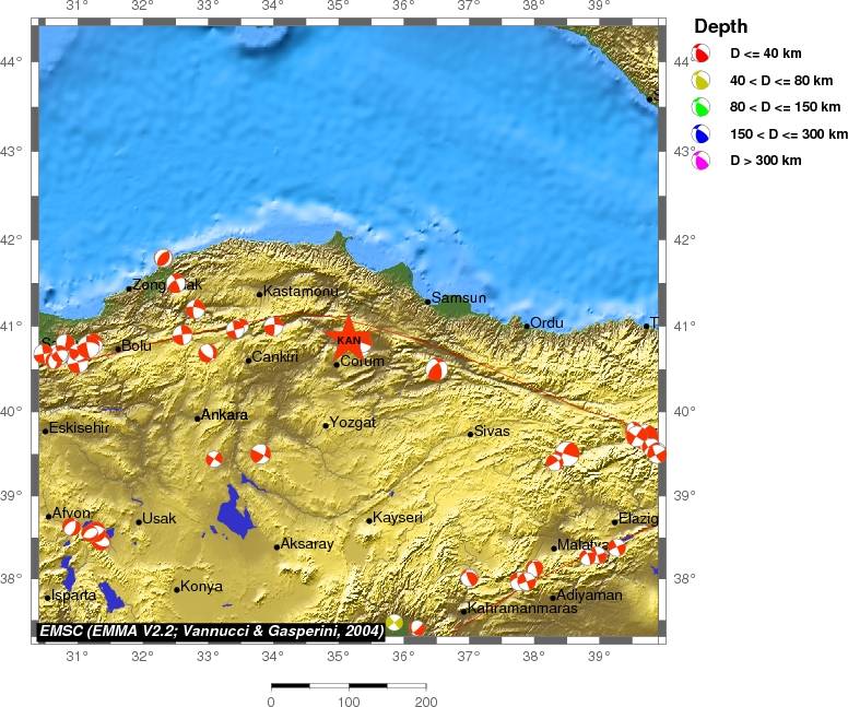 Regional moment Tensor