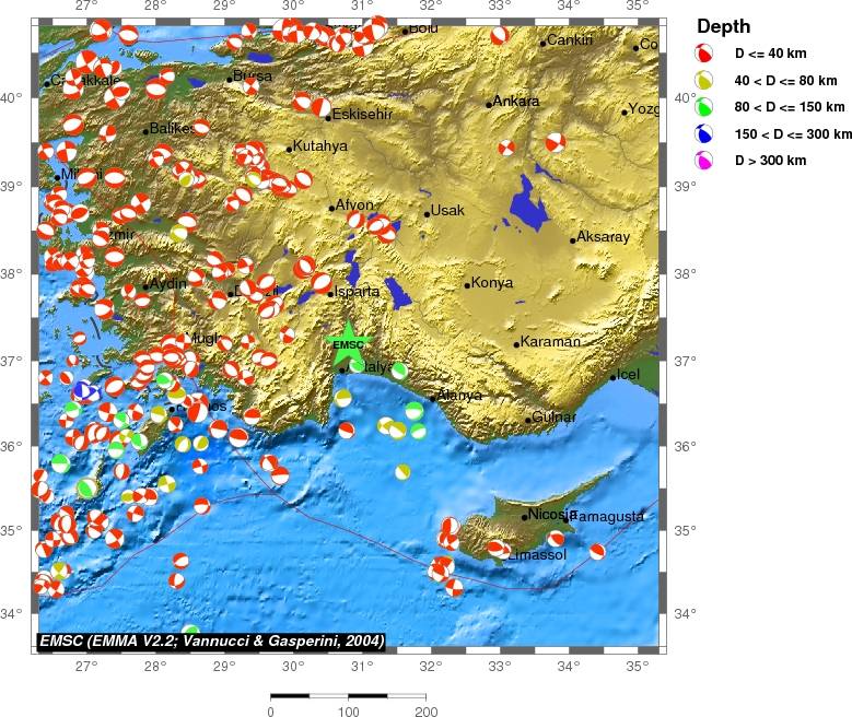 Regional moment Tensor