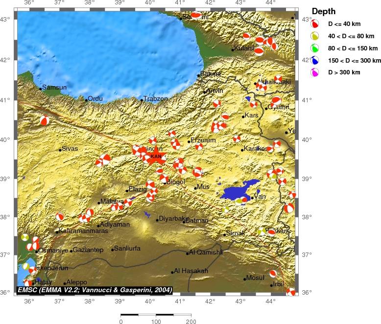 Regional moment Tensor