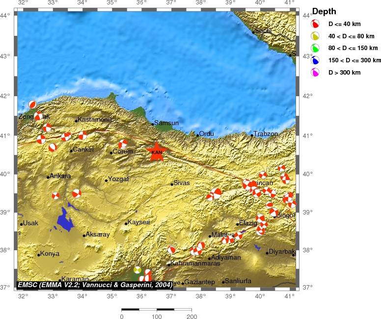 Regional moment Tensor