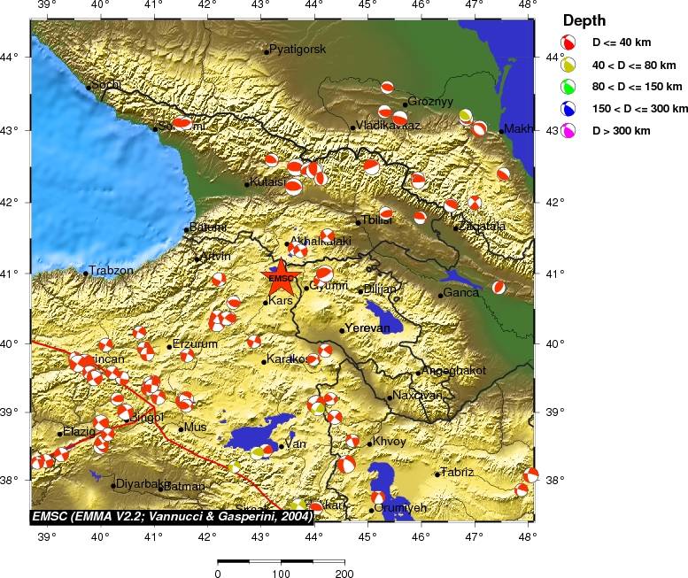 Regional moment Tensor
