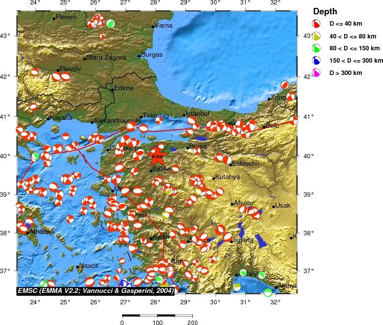 Regional moment Tensor