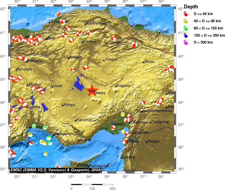 Regional moment Tensor