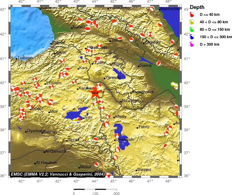 Regional moment Tensor