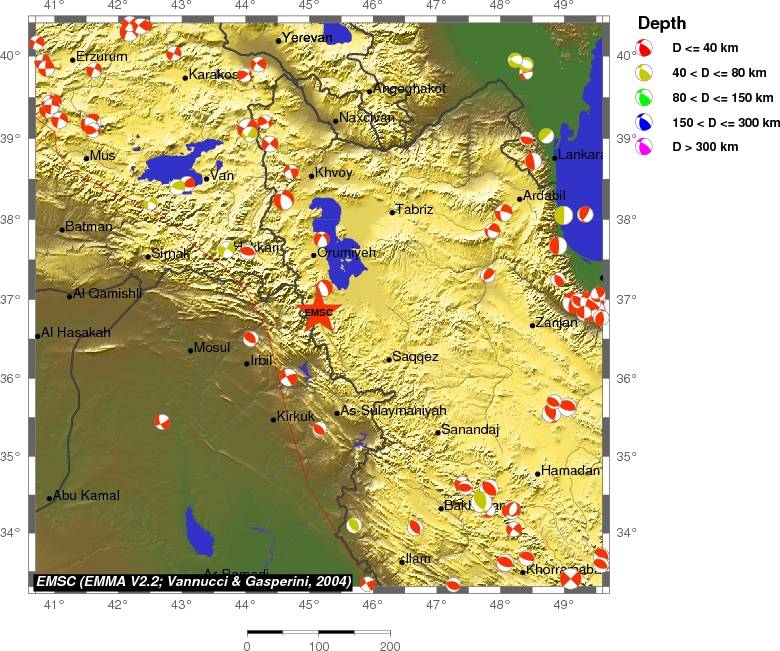 Regional moment Tensor