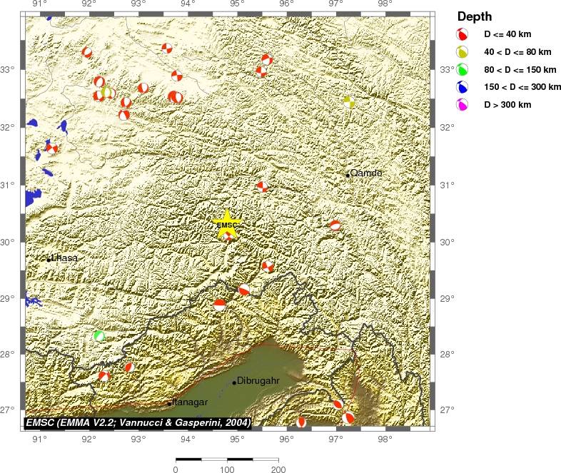 Regional moment Tensor