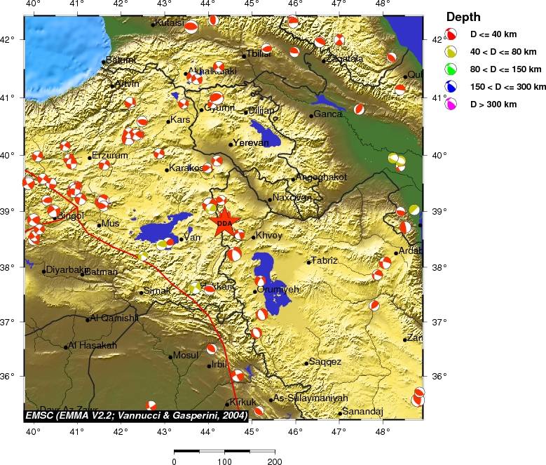 Regional moment Tensor