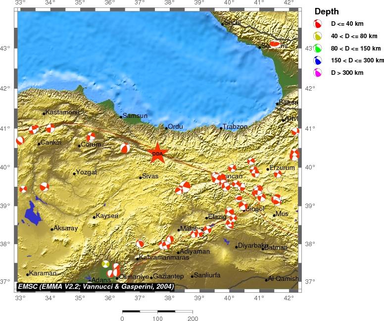 Regional moment Tensor