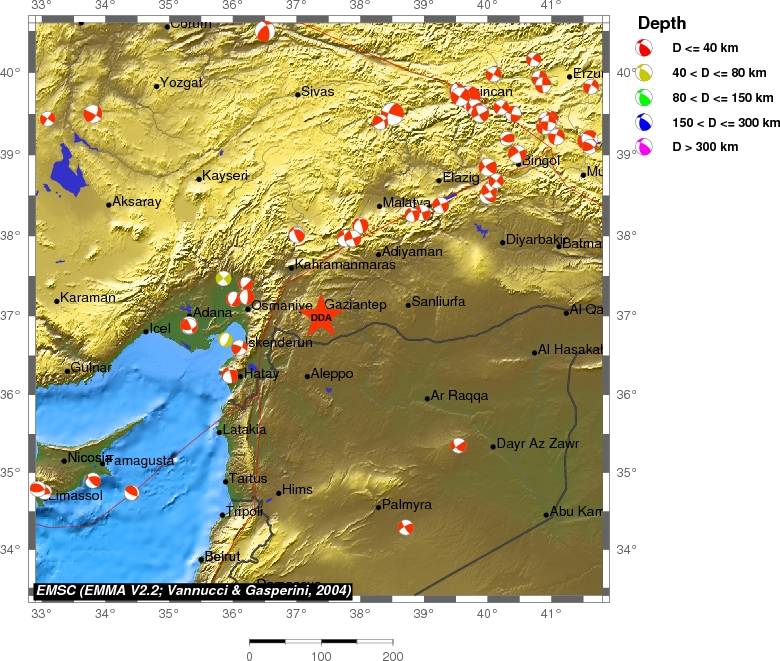 Regional moment Tensor