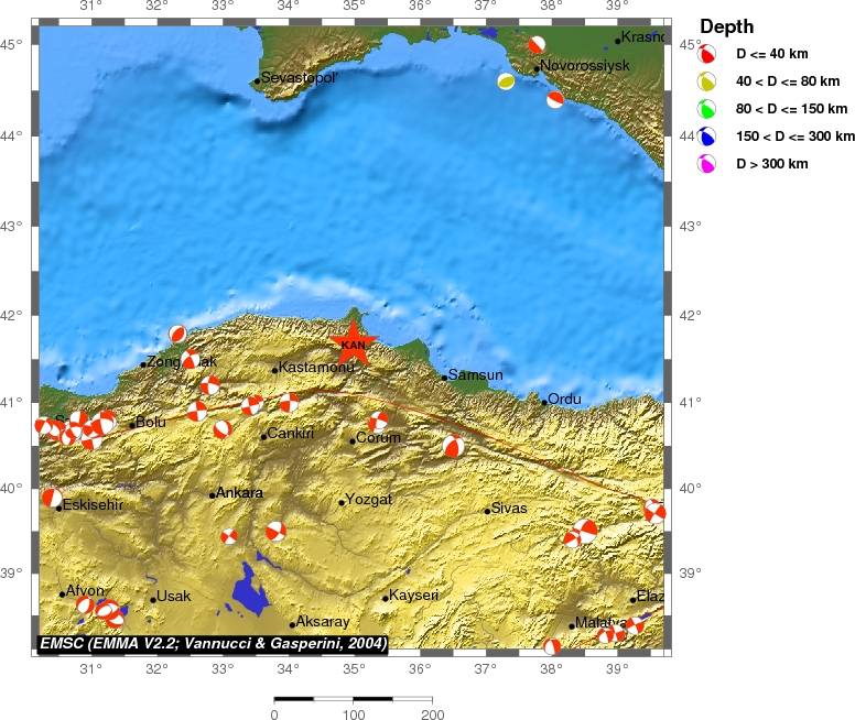 Regional moment Tensor