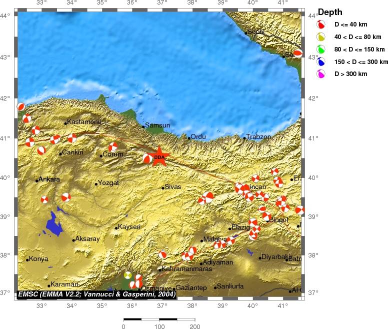 Regional moment Tensor