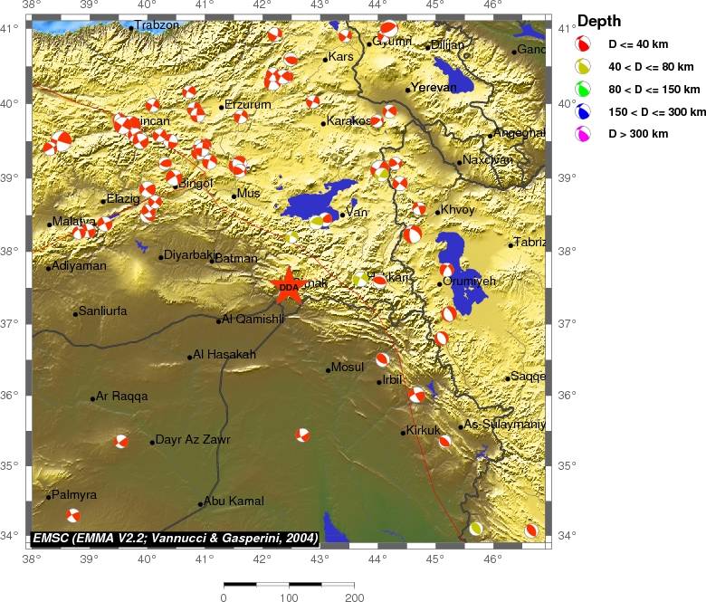 Regional moment Tensor