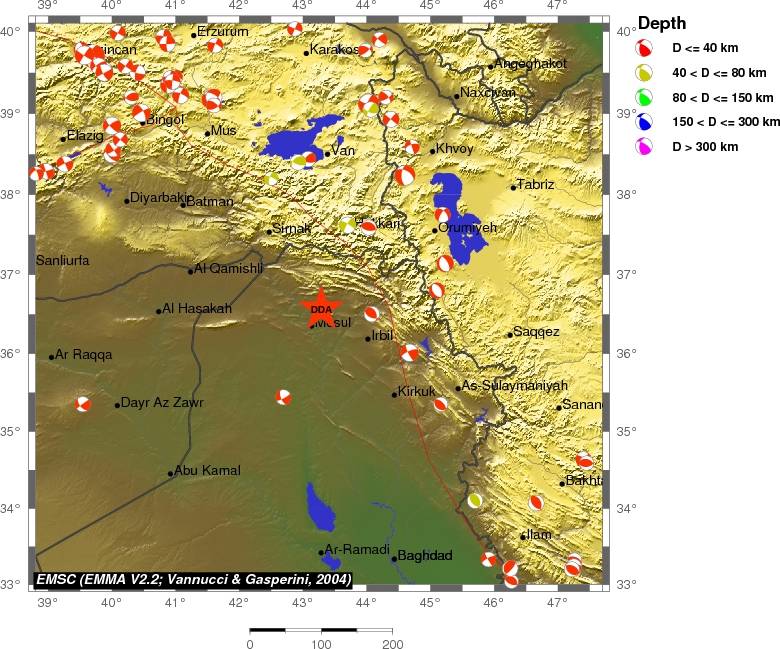 Regional moment Tensor