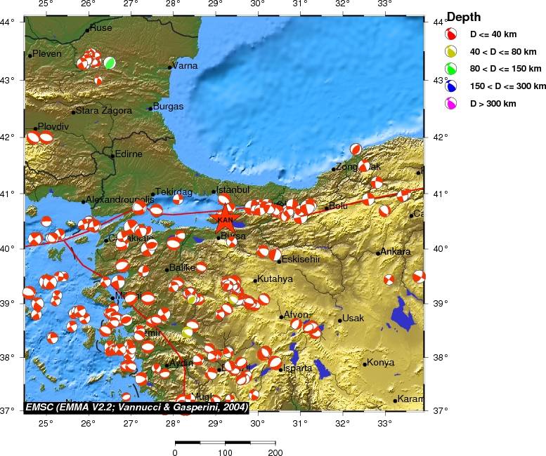 Regional moment Tensor