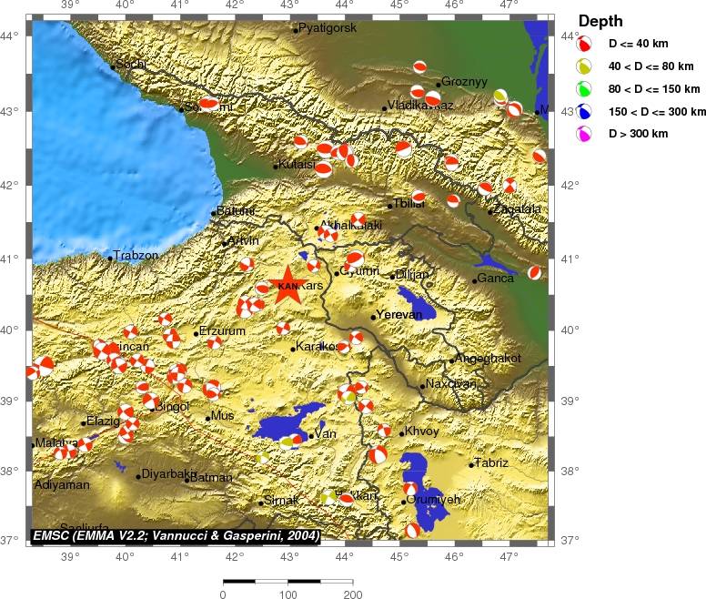 Regional moment Tensor