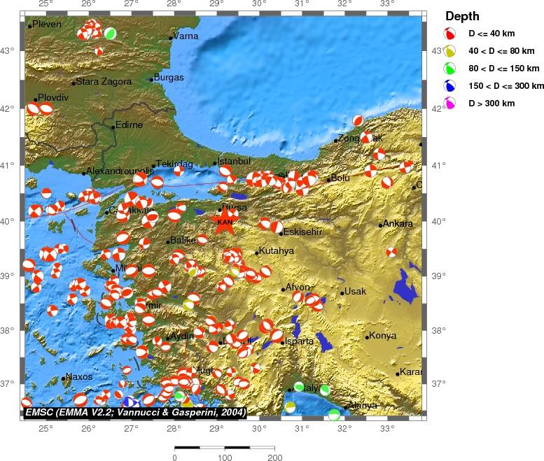 Regional moment Tensor