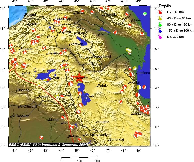 Regional moment Tensor