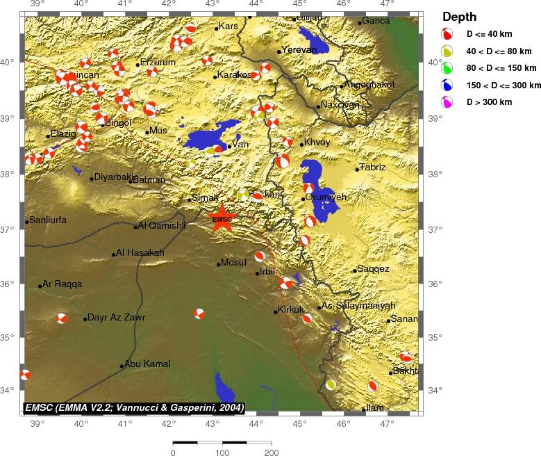 Regional moment Tensor